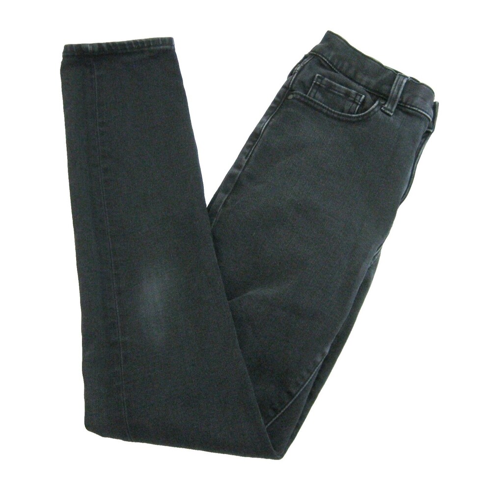 Uniqlo Black Jeans Juniors Size 11 Denim Pants 5 Pockets Slim Fit High Rise